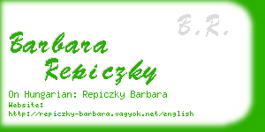barbara repiczky business card